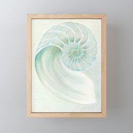 Green Nautilus I Framed Mini Art Print