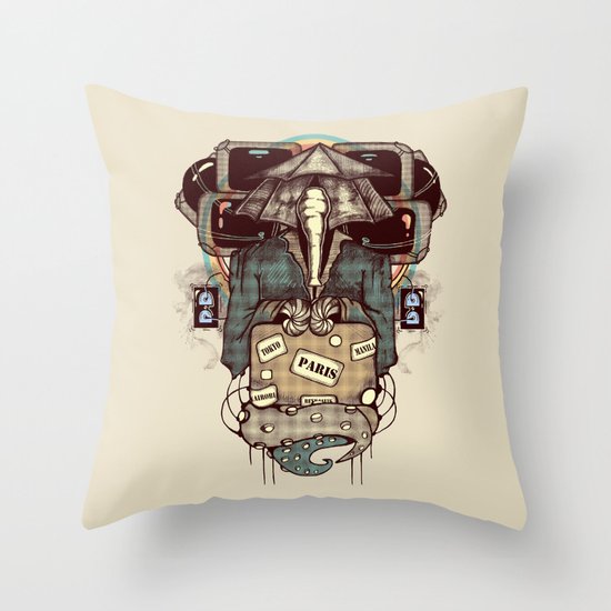Transcendental Tourist Throw Pillow