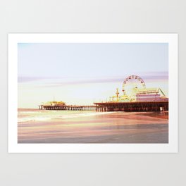 Santa Monica Pier Sunrise Art Print