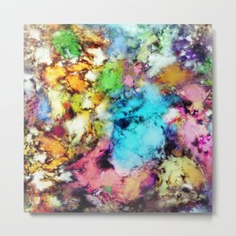 Punch Metal Print | Lightness, Colours, Painting, Manycolours, Decorative, Bright, Vibrant, Clouds, Colouredshapes, Digital 