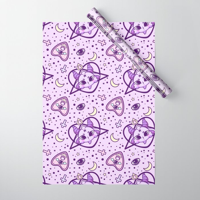 sweet kawaii baphomet pattern Wrapping Paper