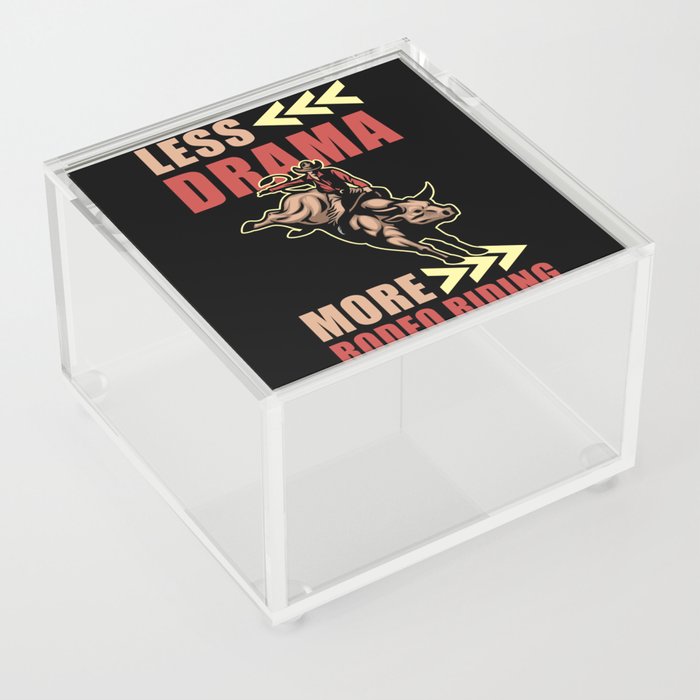 Rodeo Bull Riding Acrylic Box