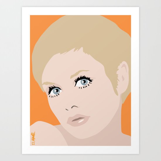 Twiggy Art Print