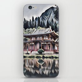 Temple by the Lake iPhone Skin
