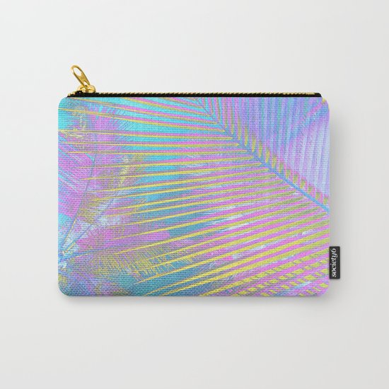 Pastel Palm tree leaves Carry-All Pouch
