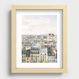 Parisian rooftops on film | Paris city views | Fine Art Travel Photography Recessed Framed Print