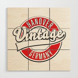 Hanover vintage style logo. Wood Wall Art