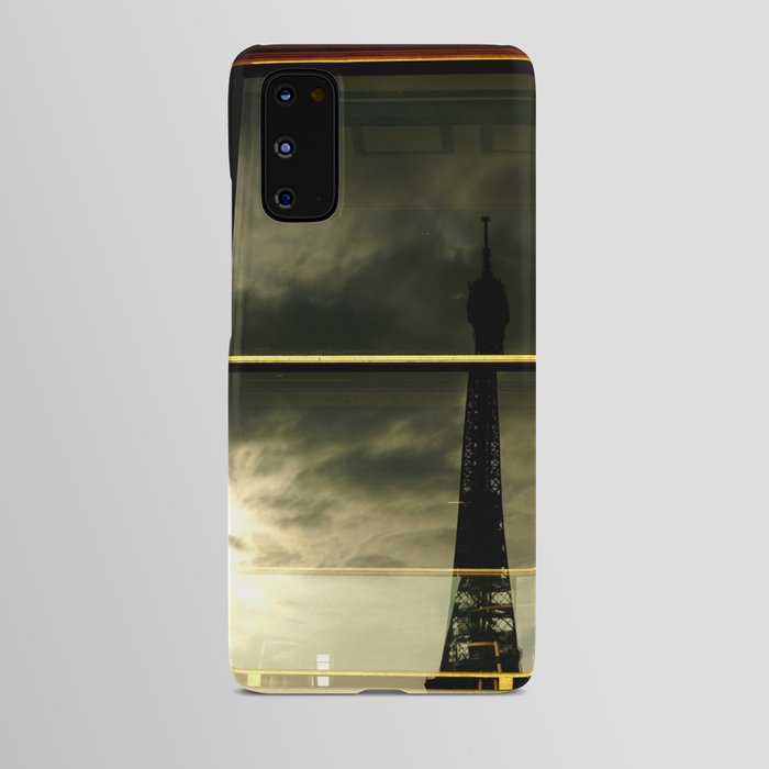 Eiffel Tower reflection | Paris mirrored window | Simple Travel Photography Android Case