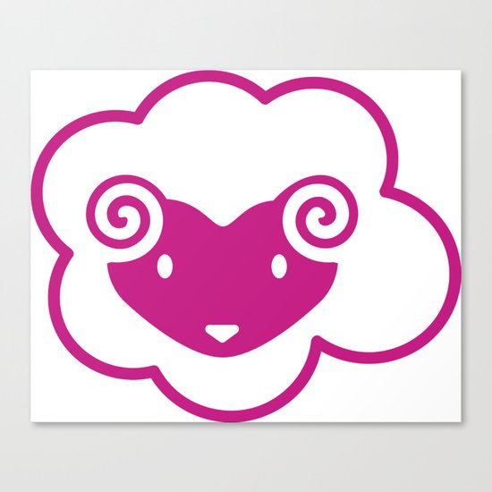 PINK SHEEP Canvas Print