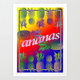 Piña II - Ananás Art Print