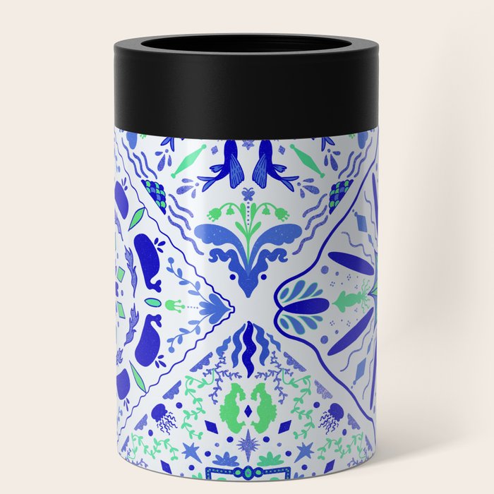 Sea Life Tiles Can Cooler