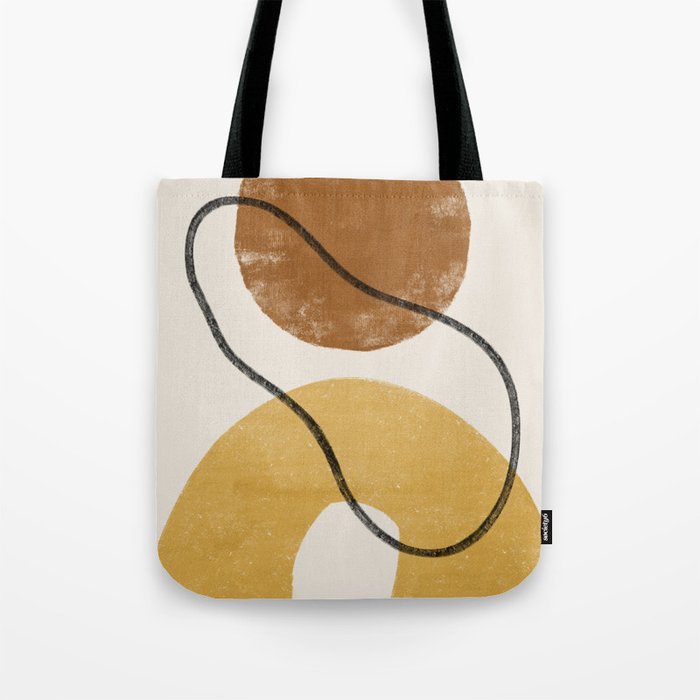 Graphite mid century art Tote Bag