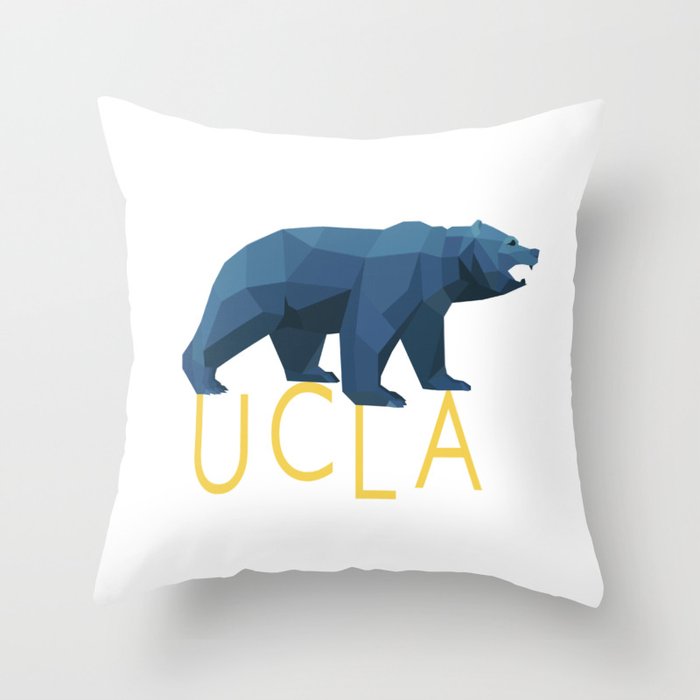 UCLA Geometric Bruin Throw Pillow