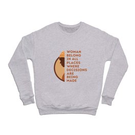Black Woman Right Crewneck Sweatshirt