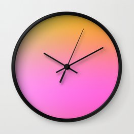 17 Sunset Sky Gradient Aesthetic 220513   Wall Clock