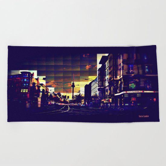 Berlin Art Beach Towel