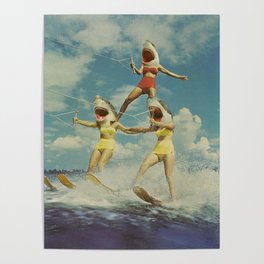 On Evil Beach - Shark Attack Poster
