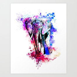 Watercolor Elephant Art Prints For Any Decor Style Society6