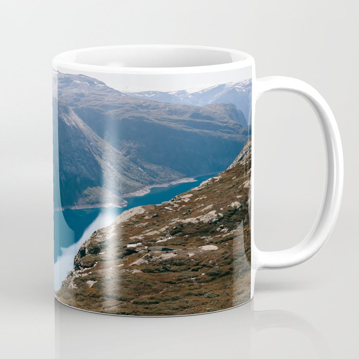 Trolltunga hiking trail | Norway | Travel photography | Color Art Print Art Print Coffee Mug