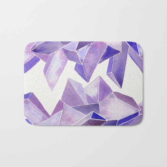 Amethyst Watercolor Bath Mat