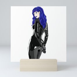 Miss Blue Mini Art Print