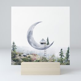 Moon House Mini Art Print