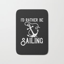 Sailing Boat Quotes Ship Knots Yacht Beginner Bath Mat