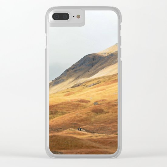 Running to the hills Clear iPhone Case