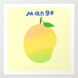 mango painting art Art Print