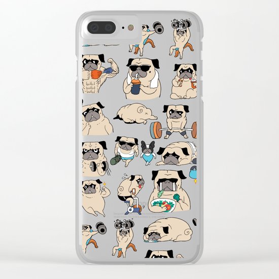 Pugsgym Clear iPhone Case