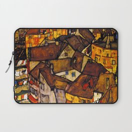 Egon Schiele Krumau Town Crescent Laptop Sleeve