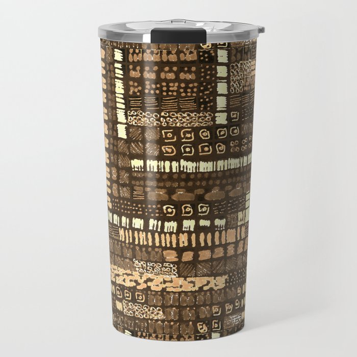 coffee and cream ink marks hand-drawn collection Travel Mug