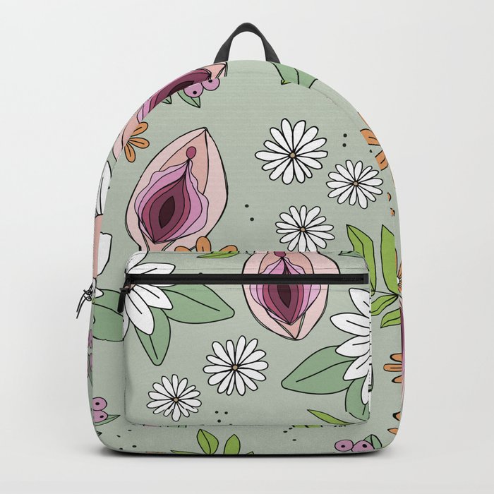 Vulva summer blossom Women s empowerment and body positive