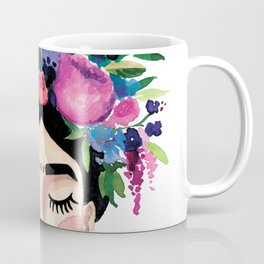 Floral Frida - Pink Coffee Mug