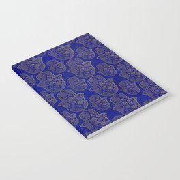 Hamsa Hand pattern - gold on lapis lazuli Notebook