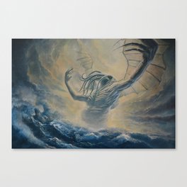 Cthulhu rising from the Deep Canvas Print