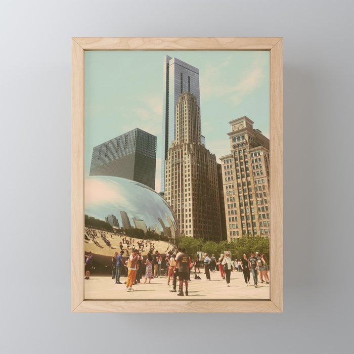 Chicago Bean Framed Mini Art Print