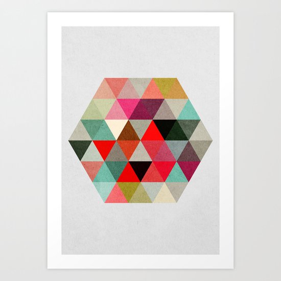Geo Hex 03. Art Print