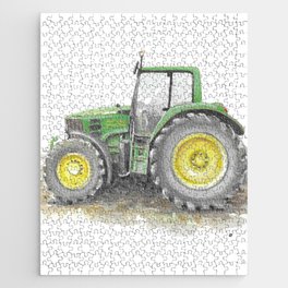 Green tractor Jigsaw Puzzle