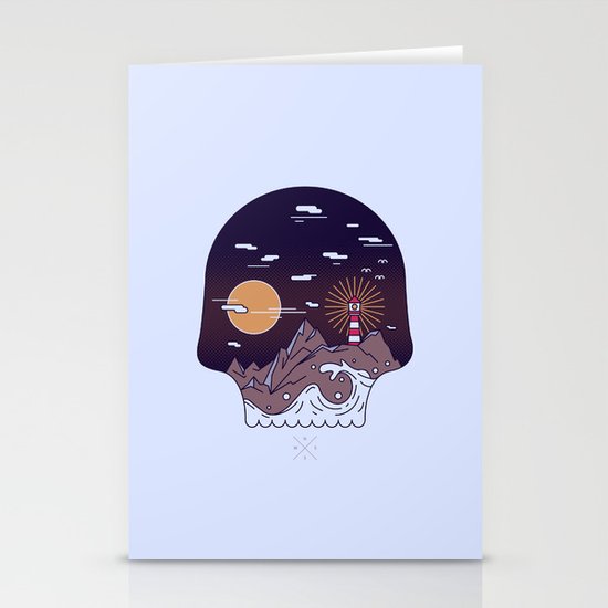 Skull Pier Stationery Cards