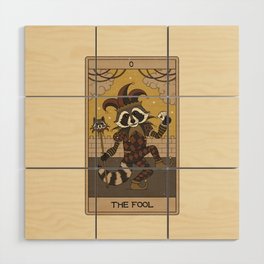 The Fool - Raccoons Tarot Wood Wall Art