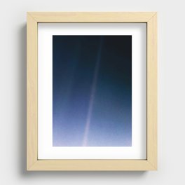 Pale Blue Dot — Voyager 1 (2020 revision) Recessed Framed Print