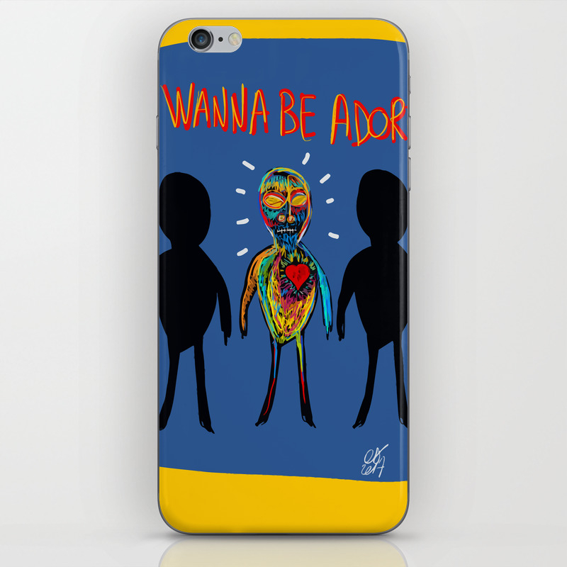 I Wanna Be Adored Street Art Graffiti Minimal Iphone Skin By Emmanuelsignorino Society6