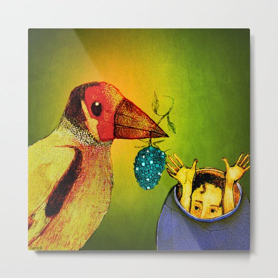 Le jardin magique Metal Print
