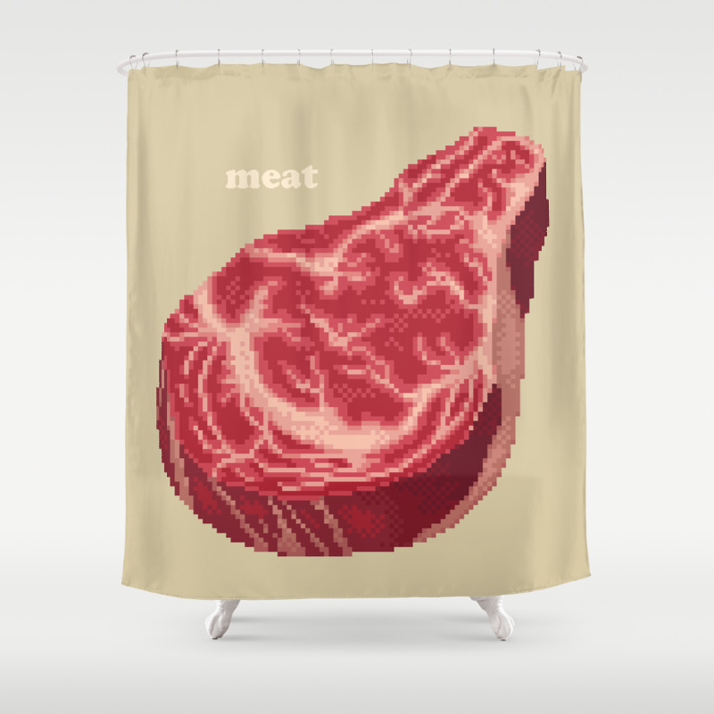 The Meat Shower Curtain By Medamayuki8 Society6