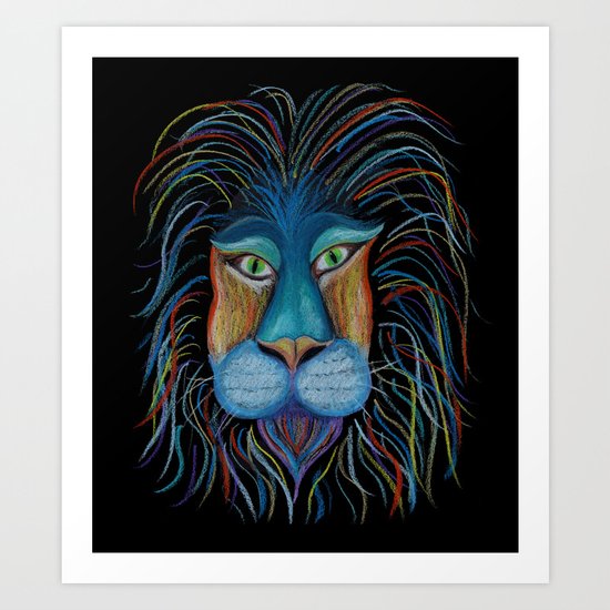 Colorful King Art Print