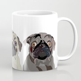 Triple Pugs Coffee Mug