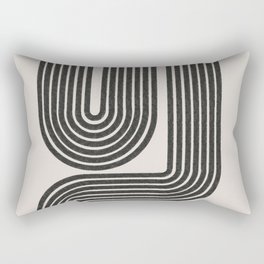 Mid Century Modern Line Rectangular Pillow