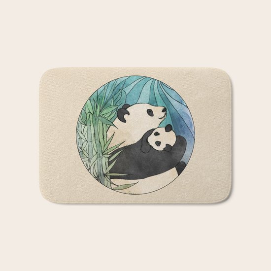 Panda Love Bath Mat
