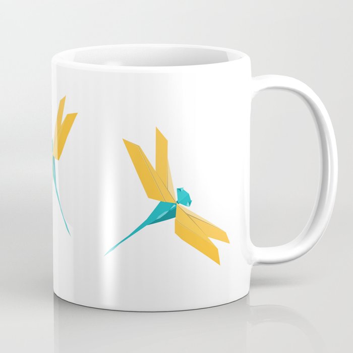 Origami Dragonfly Coffee Mug By Staskhabarov